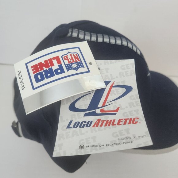NWT VTG Dallas Cowboys Hat Cap Strap Back Blue NFL Logo Athletic Pro Line Stripe - Picture 3 of 8